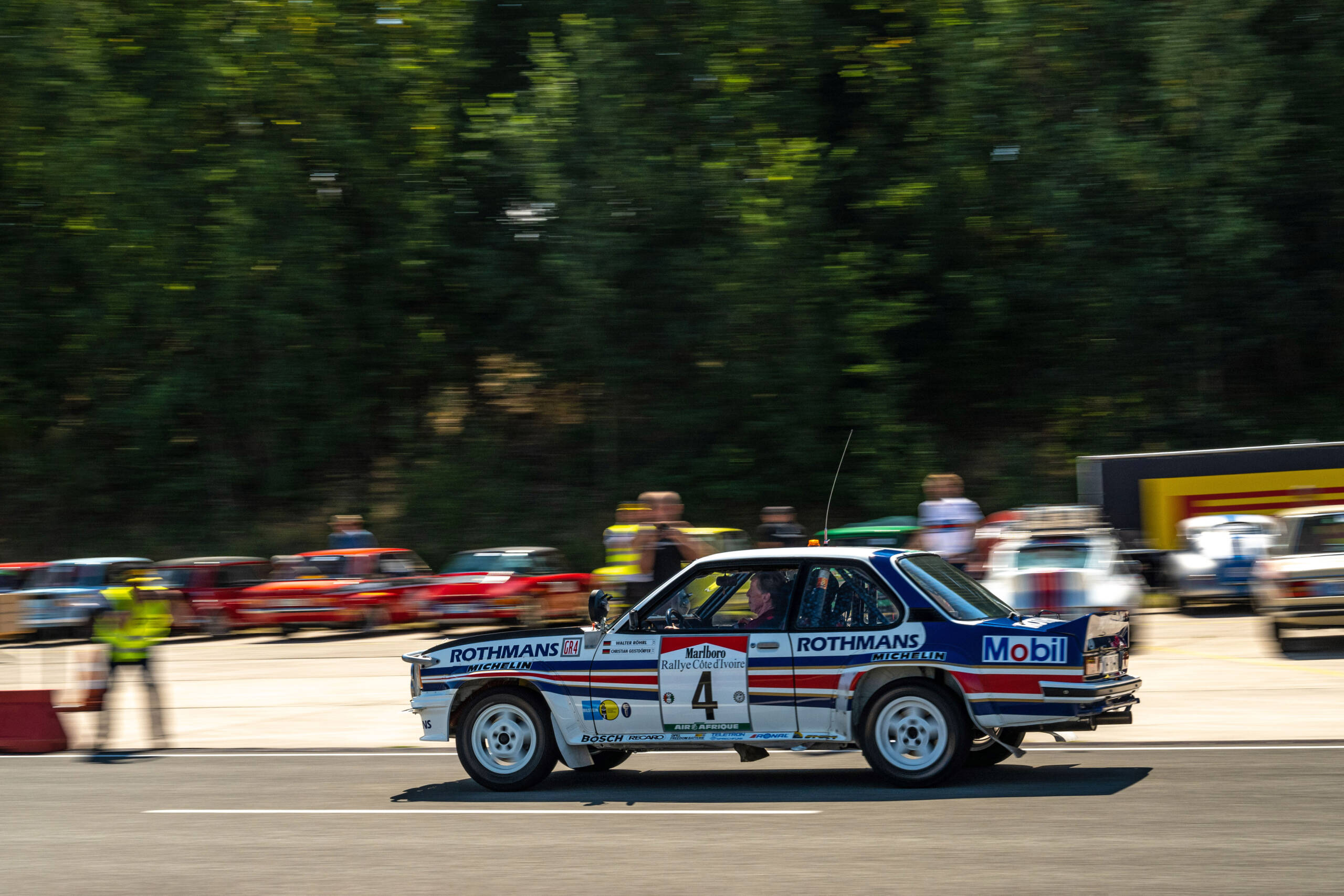 Sun and Classic Cars Galore Walter Röhrl in Classic Opel Racing Cars at Olympia Rally '72 Revival