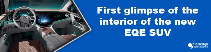First glimpse of the interior of the new EQE SUV