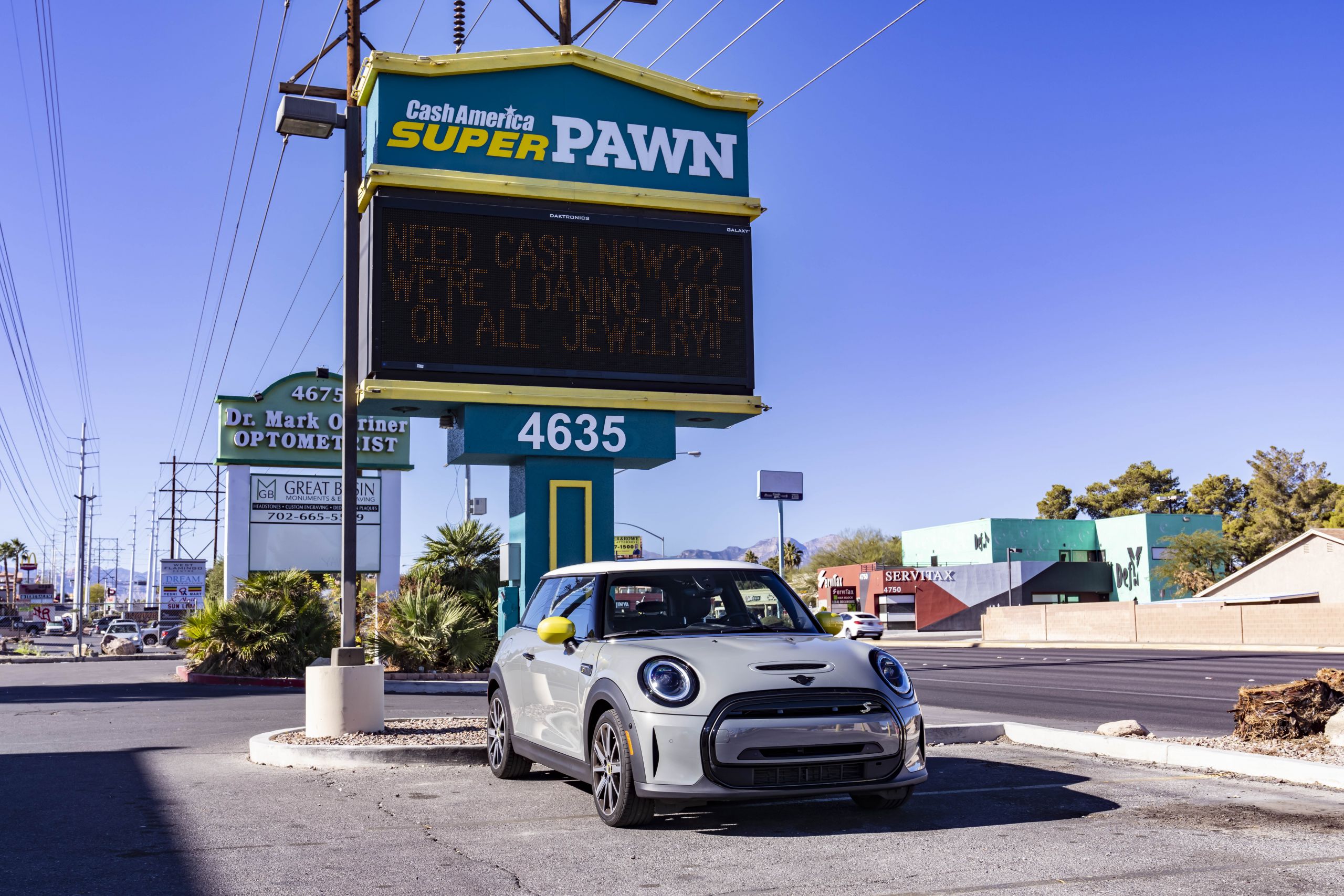 Charge up for a road trip: From Los Angeles to Las Vegas in the MINI Electric.