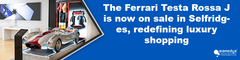 The Ferrari Testa Rossa J is now on sale in Selfridges, redefining luxury shopping