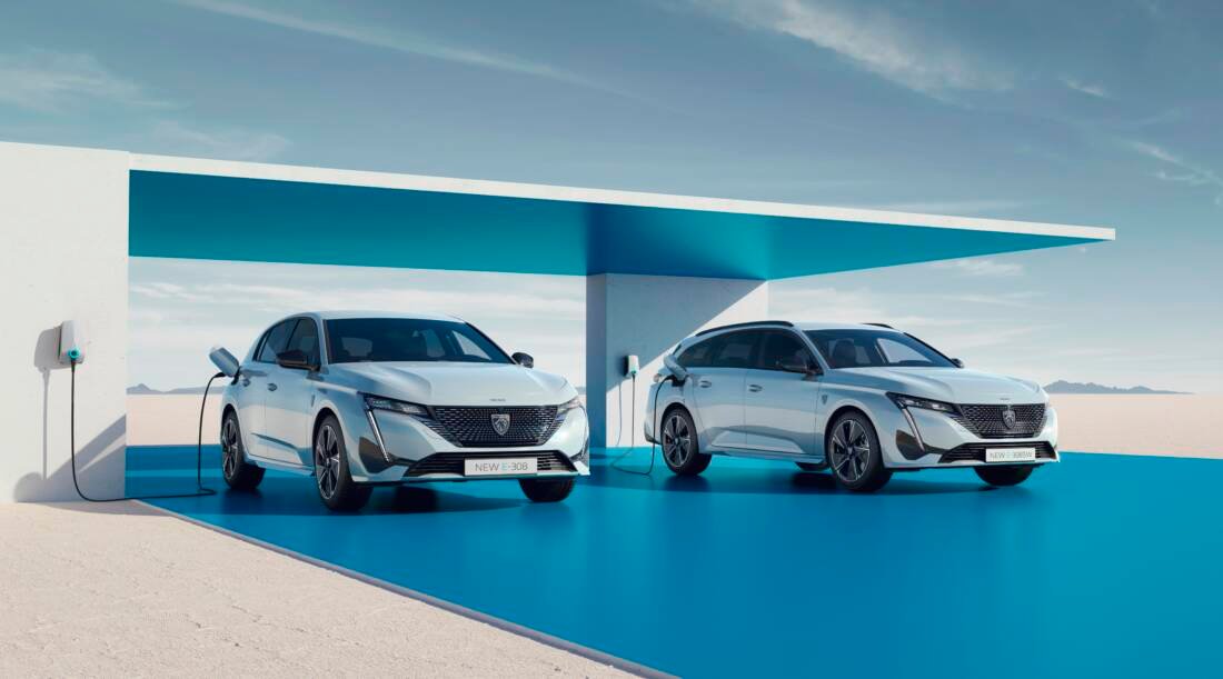NEW PEUGEOT E-308 and E-308 SW 100% ELECTRIC VERSIONS FOR BOTH 308 MODELS